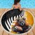 New Zealand and Australia Rugby Beach Blanket Koala and Maori Warrior Together