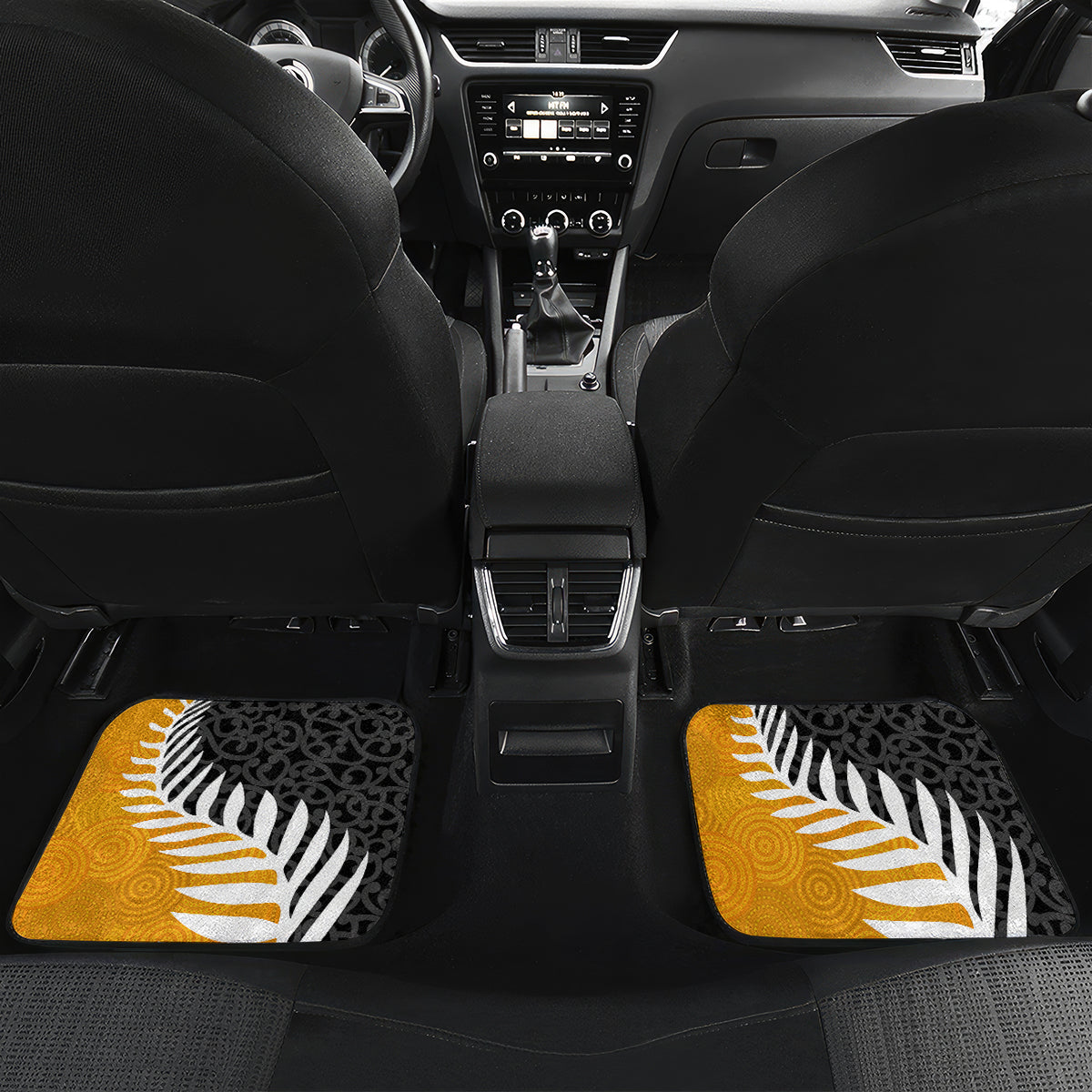New Zealand and Australia Rugby Car Mats Koala and Maori Warrior Together