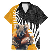 New Zealand and Australia Rugby Family Matching Mermaid Dress and Hawaiian Shirt Koala and Maori Warrior Together