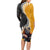 New Zealand and Australia Rugby Long Sleeve Bodycon Dress Koala and Maori Warrior Together