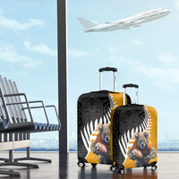 New Zealand and Australia Rugby Luggage Cover Koala and Maori Warrior Together