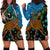 Fiji and Australia Hoodie Dress Palm Tree and Abogirinal Emu