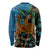 Fiji and Australia Long Sleeve Shirt Palm Tree and Abogirinal Emu