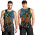 Fiji and Australia Men Tank Top Palm Tree and Abogirinal Emu