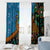 Fiji and Australia Window Curtain Palm Tree and Abogirinal Emu