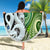 New Zealand Koru Natural Beach Blanket Manaia and Silver Fern Maori Pattern