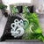 New Zealand Koru Natural Bedding Set Manaia and Silver Fern Maori Pattern