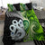 New Zealand Koru Natural Bedding Set Manaia and Silver Fern Maori Pattern