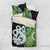 New Zealand Koru Natural Bedding Set Manaia and Silver Fern Maori Pattern