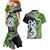 New Zealand Koru Natural Couples Matching Mermaid Dress and Hawaiian Shirt Manaia and Silver Fern Maori Pattern