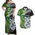 New Zealand Koru Natural Couples Matching Off Shoulder Maxi Dress and Hawaiian Shirt Manaia and Silver Fern Maori Pattern