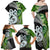 New Zealand Koru Natural Family Matching Off Shoulder Maxi Dress and Hawaiian Shirt Manaia and Silver Fern Maori Pattern