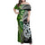 New Zealand Koru Natural Family Matching Off Shoulder Maxi Dress and Hawaiian Shirt Manaia and Silver Fern Maori Pattern