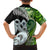 New Zealand Koru Natural Family Matching Off Shoulder Short Dress and Hawaiian Shirt Manaia and Silver Fern Maori Pattern