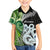 New Zealand Koru Natural Family Matching Off Shoulder Short Dress and Hawaiian Shirt Manaia and Silver Fern Maori Pattern