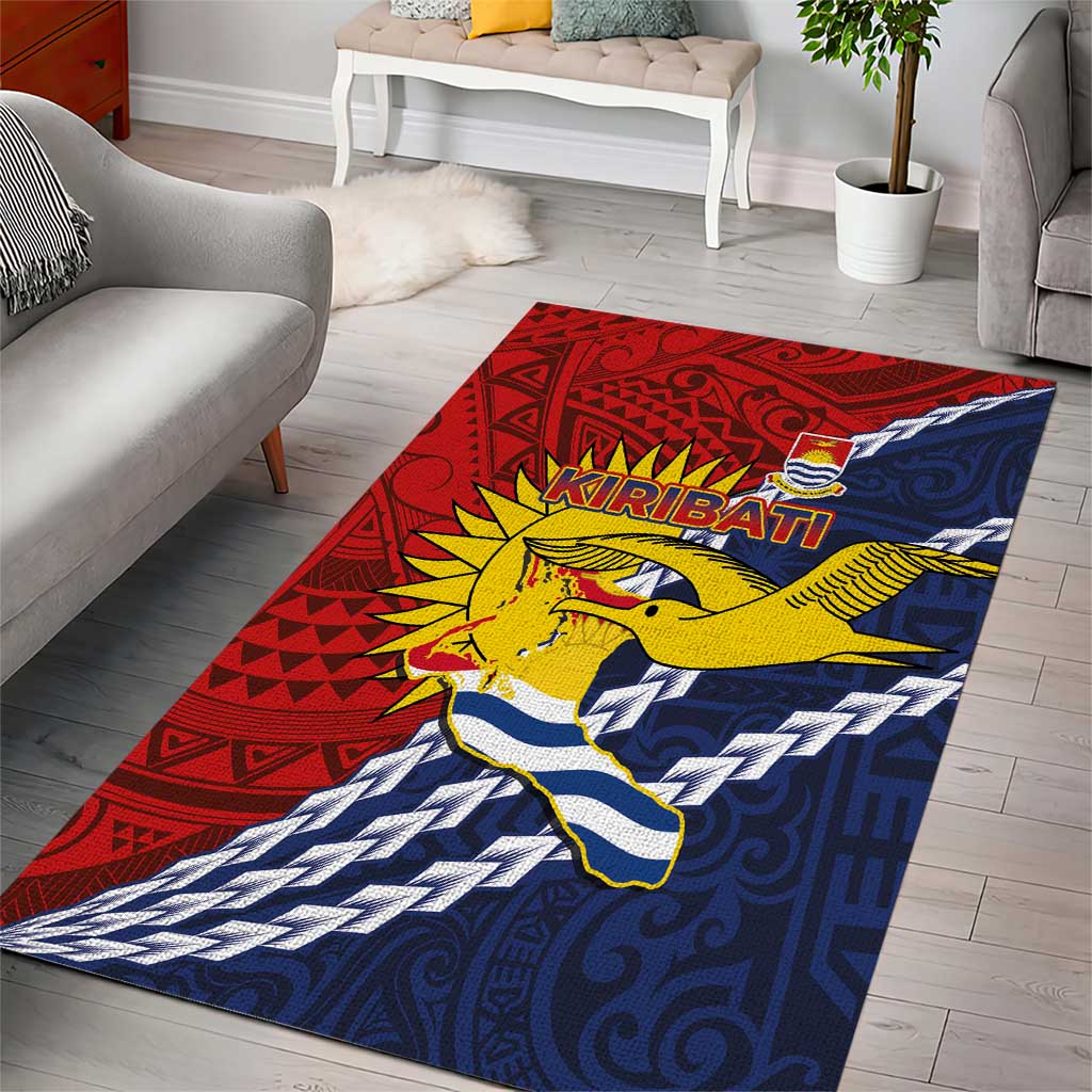 Kiribati Independence Day Area Rug Polynesian and Melanesian Art Tattoo