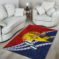 Kiribati Independence Day Area Rug Polynesian and Melanesian Art Tattoo