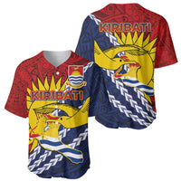 Kiribati Independence Day Baseball Jersey Polynesian and Melanesian Art Tattoo
