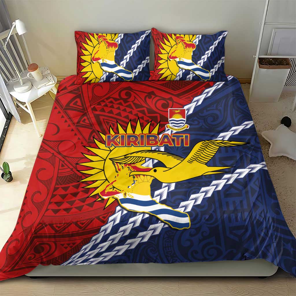 Kiribati Independence Day Bedding Set Polynesian and Melanesian Art Tattoo