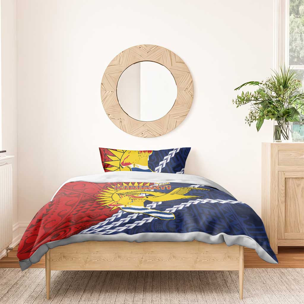 Kiribati Independence Day Bedding Set Polynesian and Melanesian Art Tattoo