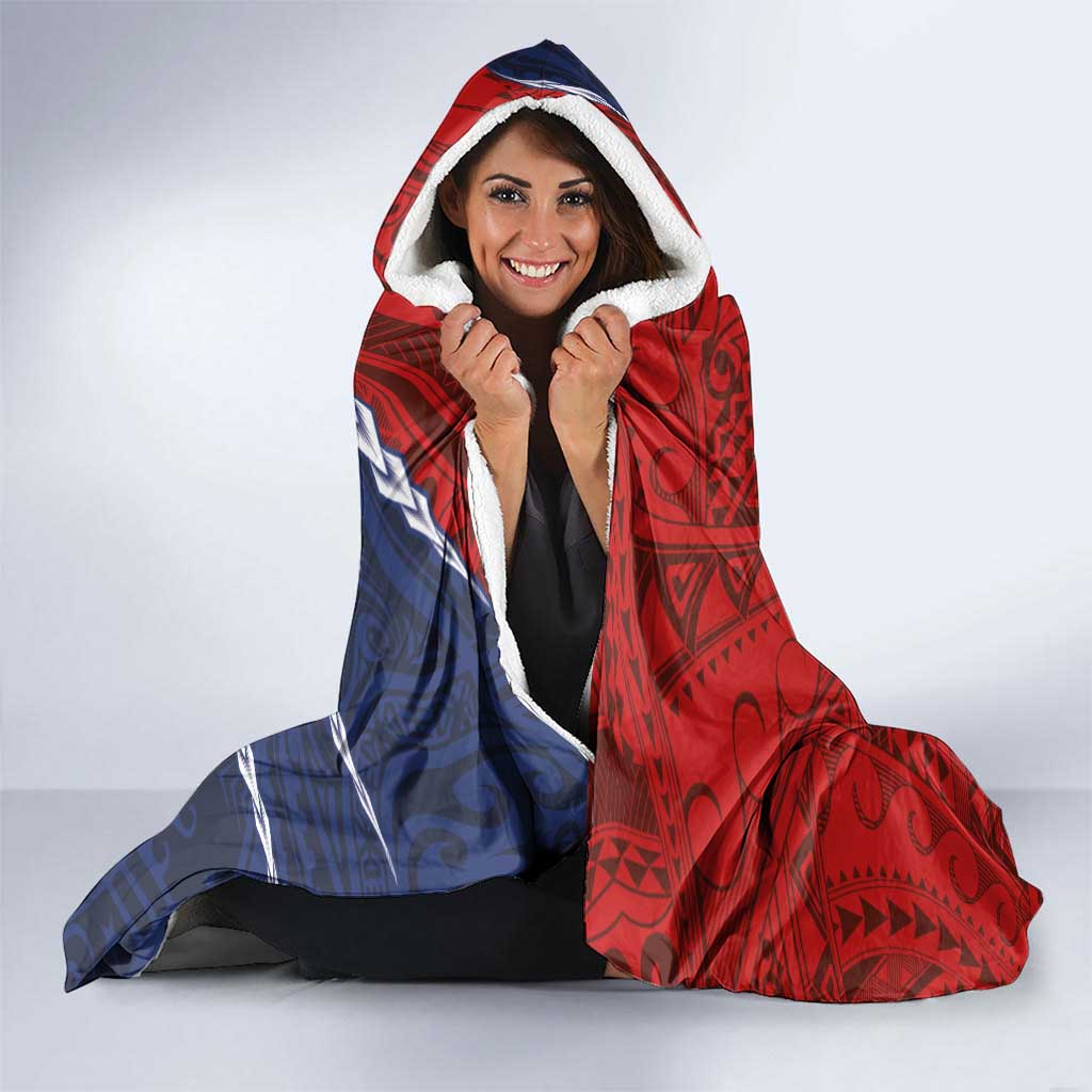 Kiribati Independence Day Hooded Blanket Polynesian and Melanesian Art Tattoo