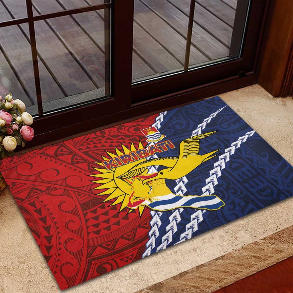 Kiribati Independence Day Rubber Doormat Polynesian and Melanesian Art Tattoo