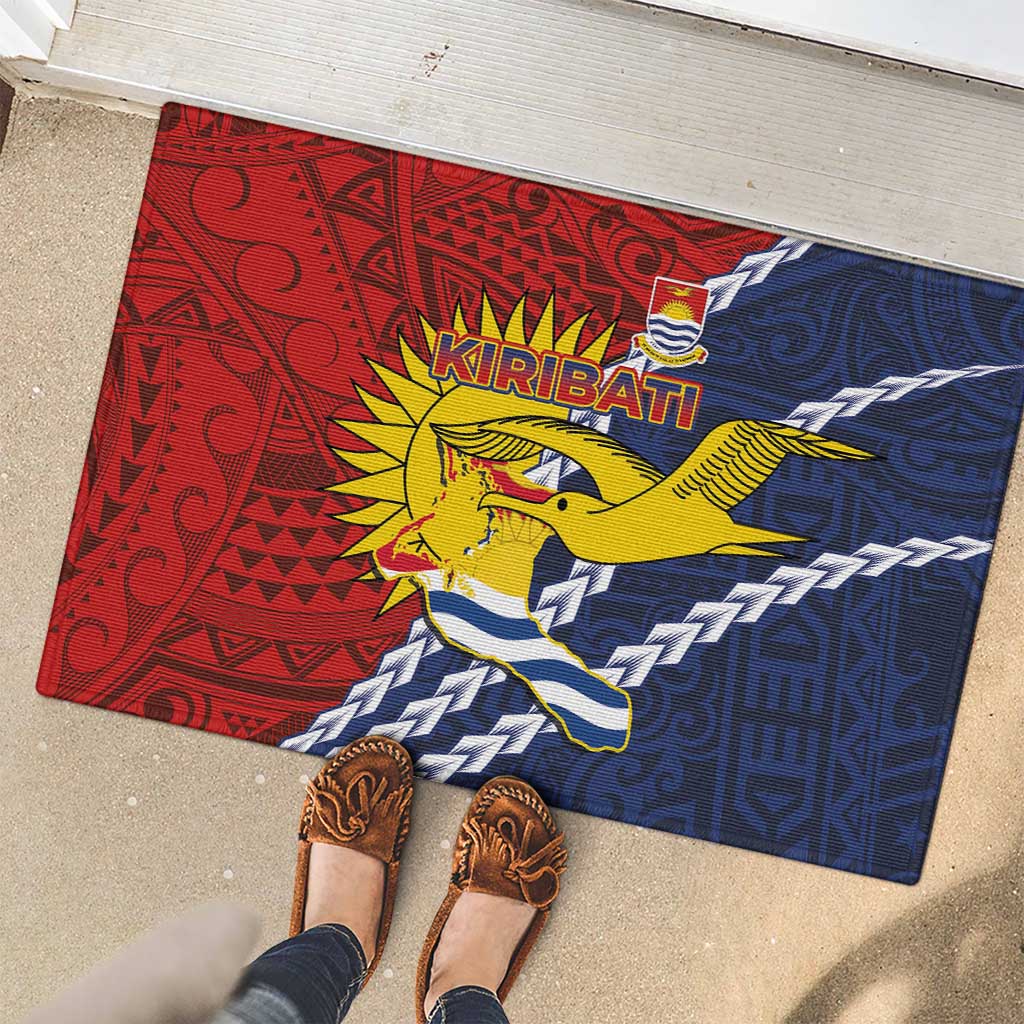 Kiribati Independence Day Rubber Doormat Polynesian and Melanesian Art Tattoo