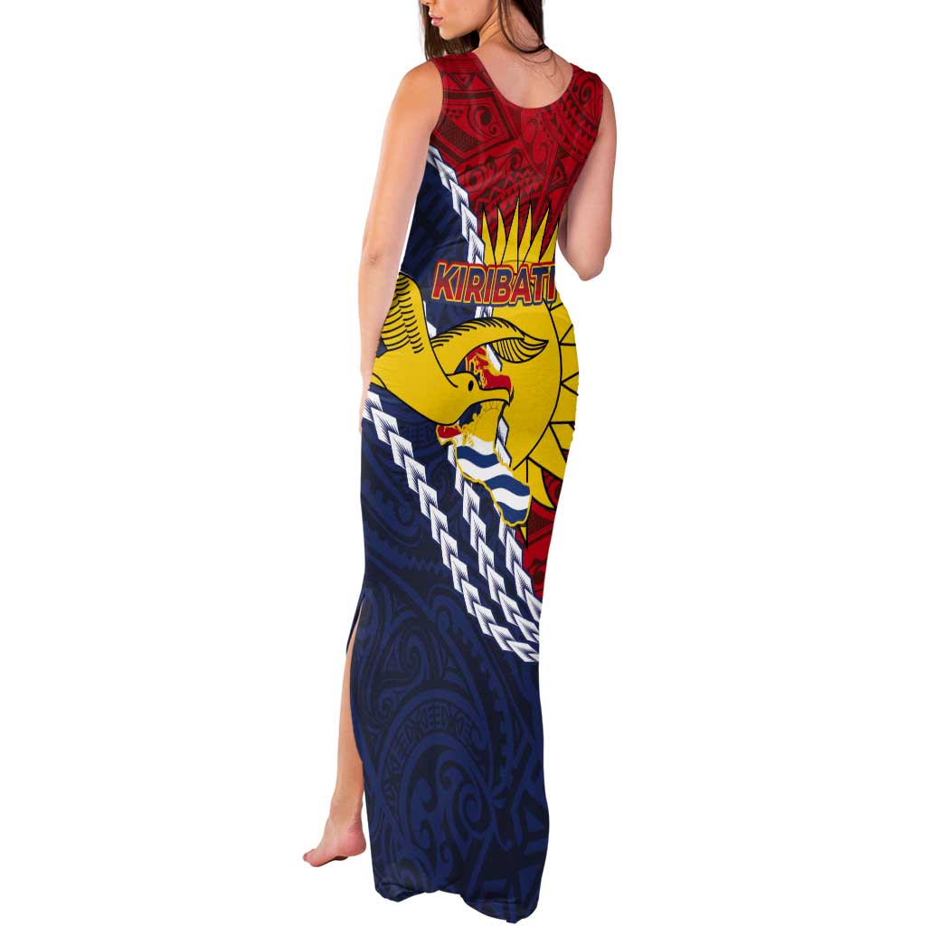 Kiribati Independence Day Tank Maxi Dress Polynesian and Melanesian Art Tattoo