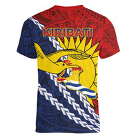 Kiribati Independence Day Women V-Neck T-Shirt Polynesian and Melanesian Art Tattoo