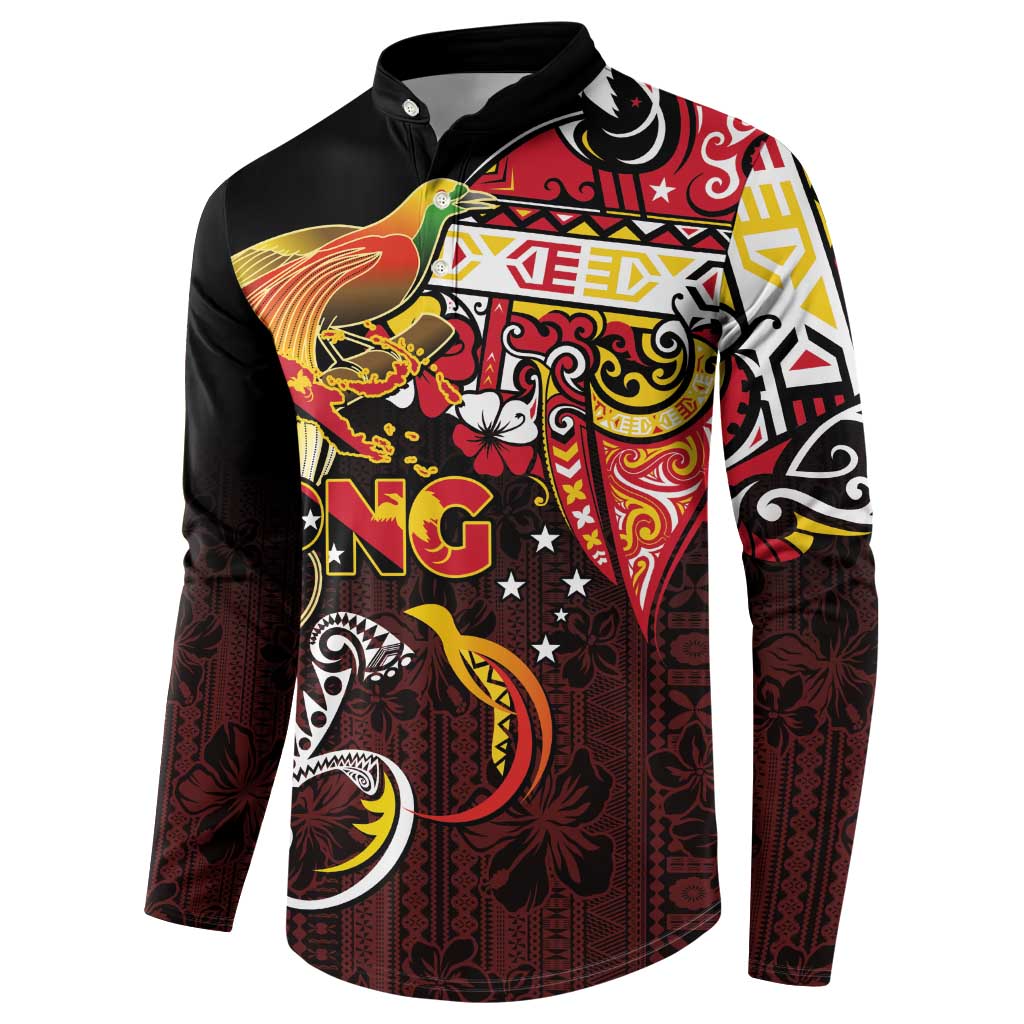 Papua New Guinea 2025 Button Sweatshirt 50th Independence Day Anniversary LT03 - Polynesian Pride