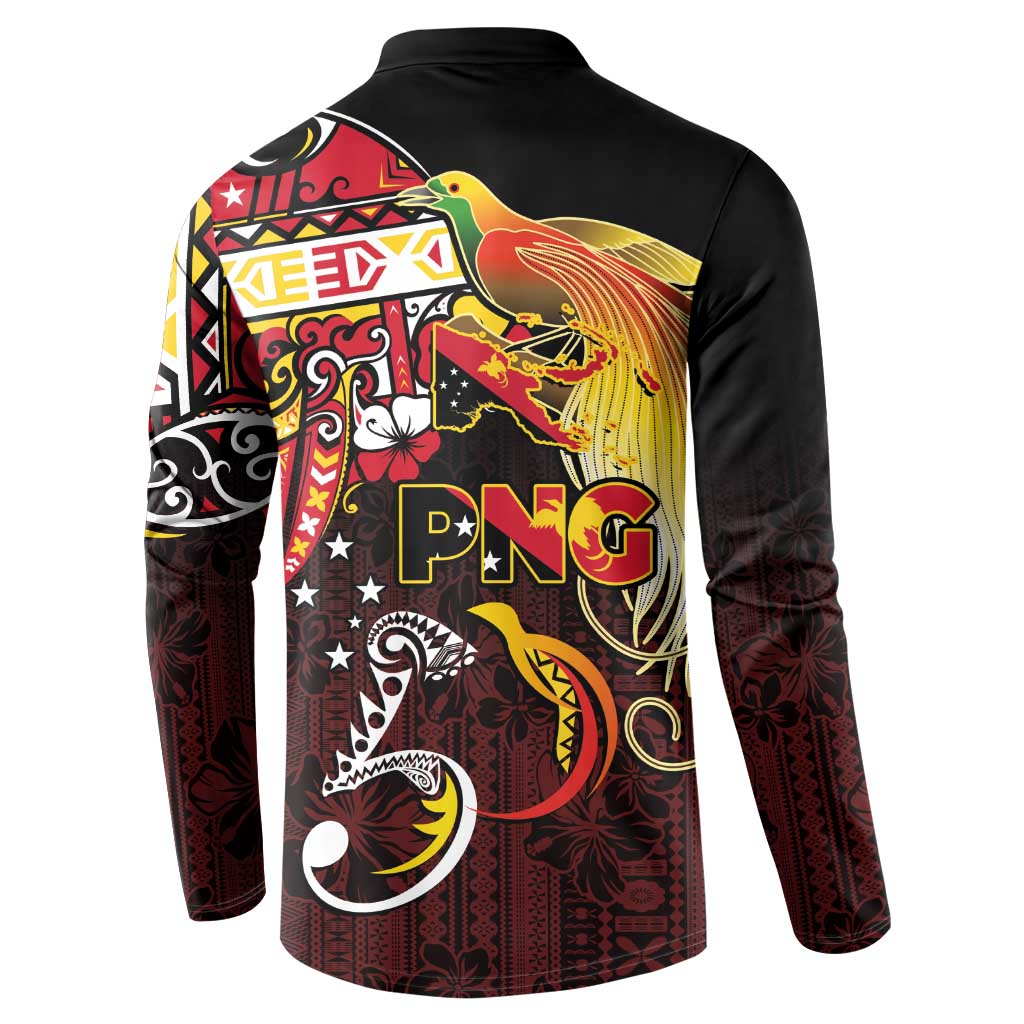 Papua New Guinea 2025 Button Sweatshirt 50th Independence Day Anniversary LT03 - Polynesian Pride