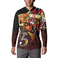 Papua New Guinea 2025 Button Sweatshirt 50th Independence Day Anniversary LT03 - Polynesian Pride
