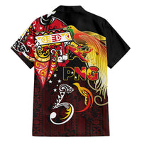 Papua New Guinea 2025 Family Matching Off The Shoulder Long Sleeve Dress and Hawaiian Shirt 50th Independence Day Anniversary