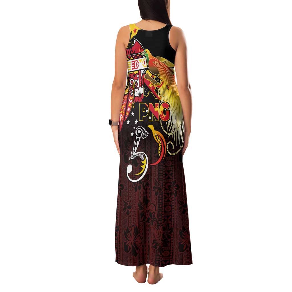 Papua New Guinea 2025 Family Matching Tank Maxi Dress and Hawaiian Shirt 50th Independence Day Anniversary
