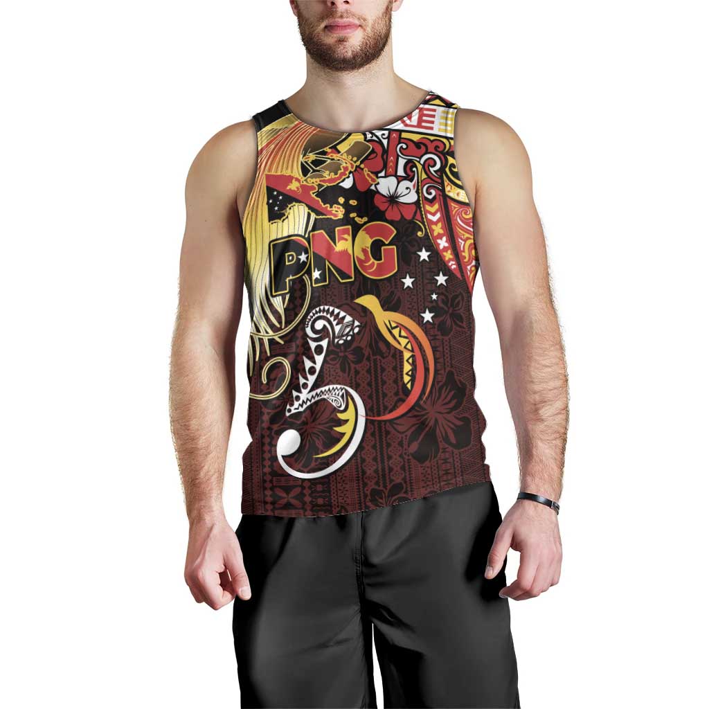 Papua New Guinea 2025 Men Tank Top 50th Independence Day Anniversary LT03 - Polynesian Pride