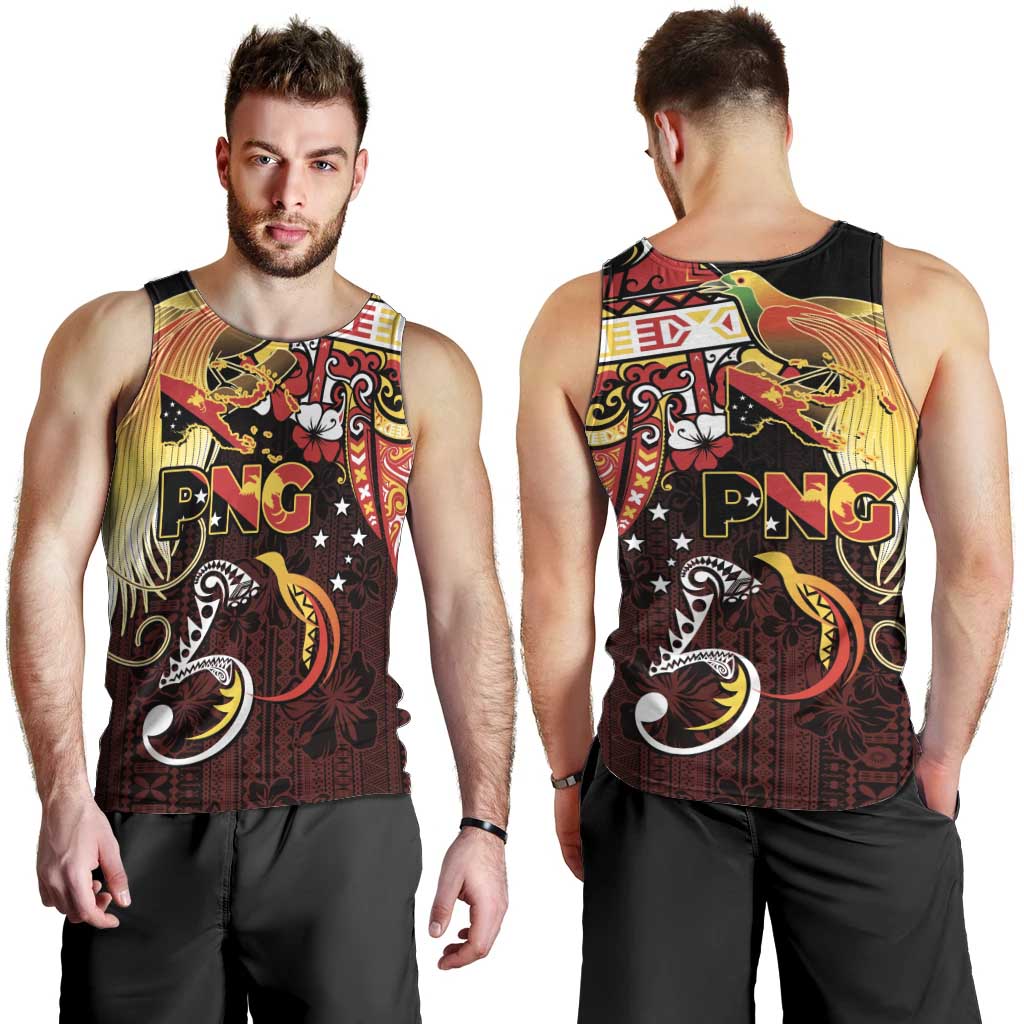 Papua New Guinea 2025 Men Tank Top 50th Independence Day Anniversary LT03 - Polynesian Pride
