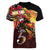 Papua New Guinea 2025 Women V-Neck T-Shirt 50th Independence Day Anniversary