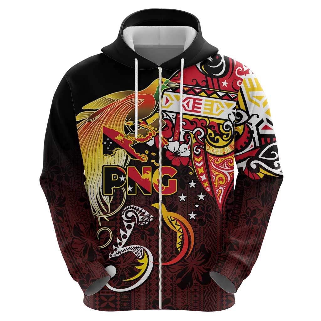 Papua New Guinea 2025 Zip Hoodie 50th Independence Day Anniversary