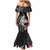 Polynesian Fiji Mermaid Dress Shark and Hibiscus Tapa Pattern Version LT03 - Polynesian Pride