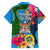 Malampa Fiji Day Kid Hawaiian Shirt Tropical Plants Mix Polynesian and Tapa Pattern LT03 - Polynesian Pride