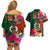 Penama Day Couples Matching Off Shoulder Short Dress and Hawaiian Shirt 16th September Polynesian Pattern with Pacific Flower LT03 - Polynesian Pride