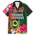 Penama Day Family Matching Long Sleeve Bodycon Dress and Hawaiian Shirt 16th September Polynesian Pattern with Pacific Flower LT03 Dad's Shirt - Short Sleeve Black - Polynesian Pride