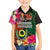 Penama Day Family Matching Mermaid Dress and Hawaiian Shirt 16th September Polynesian Pattern with Pacific Flower LT03 Son's Shirt Black - Polynesian Pride