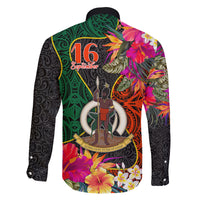 Penama Day Family Matching Summer Maxi Dress and Hawaiian Shirt 16th September Polynesian Pattern with Pacific Flower LT03 - Polynesian Pride