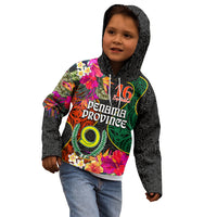 Penama Day Kid Hoodie 16th September Polynesian Pattern with Pacific Flower LT03 - Polynesian Pride