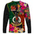 Penama Day Long Sleeve Shirt 16th September Polynesian Pattern with Pacific Flower LT03 - Polynesian Pride