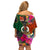 Penama Day Off Shoulder Short Dress 16th September Polynesian Pattern with Pacific Flower LT03 - Polynesian Pride