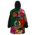 Penama Day Wearable Blanket Hoodie 16th September Polynesian Pattern with Pacific Flower LT03 - Polynesian Pride