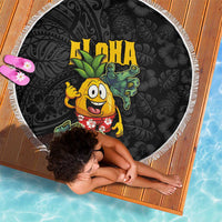 Hawaiian Halloween Beach Blanket Aloha Pinapple with Mysterious Hands and Polynesian Tribal Tattoo LT03 - Polynesian Pride