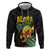 Hawaiian Halloween Hoodie Aloha Pinapple with Mysterious Hands and Polynesian Tribal Tattoo